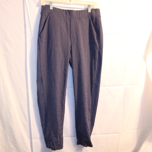 Athleta Brooklyn Textured Ankle Pant#980401Leopard Medieval Violet Size 8 - Picture 5 of 14